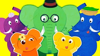 The Elephant Family  Family Love Song  Animal Song  Nursery Rhymes amp Kids Songs [upl. by Nylatsyrk]