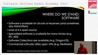 SDRA23  02  Andreas Spiess HB9BLA SDRA Keynote SDR What is next [upl. by Pelagi]