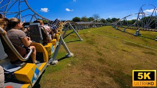 Pantheon POV 5K Back Row Highest Quality NEW Multi Launch Coaster Busch Gardens Williamsburg [upl. by Clova]