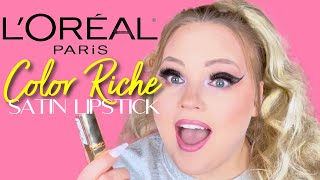 L’Oreal Color Riche Lipstick 315 True Red Review amp Giveaway [upl. by Shanda]