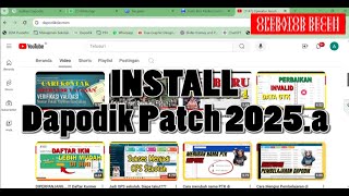 Mudah Install Dapodik Patch 2025 a [upl. by Hi]