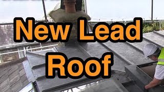 New lead roof Highgate Cold roof construction [upl. by Hgielrac]