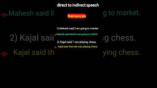 Direct indirect speech Change narration Reported SpeechEnglish Grammar10 th classshort [upl. by Nnyleve708]