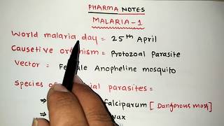 MALARIA  MALARIAL PARASITE LIFE CYCLE WITH TRICKS  PART1  RRB PHARMACIST EXAM  GPAT  ESIC [upl. by Alletneuq]