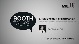 Booth Talk SPEEP Venturi or peristaltic The 10 minutes crash course for nontechnicians [upl. by Skrap]