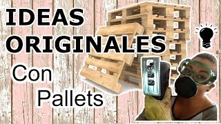 11 Manualidades Con PALLETS PASO A PASO  IDEAS CREATIVAS Y ORIGINALES PARA RECICLAR PALETS [upl. by Regdirb]