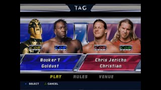 WWE  Booker T amp Goldust vs Chris Jericho amp Christian ALL COM  No Mercy 2002 [upl. by Alset725]