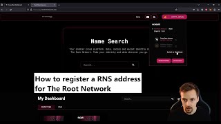 How to register a RNS address for The Root Network [upl. by Kassia]