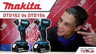 Makita DTD152Z Vs DTD154Z Impact Driver Comparison  Makita XDT11Z Vs XDT13Z [upl. by Kacey]