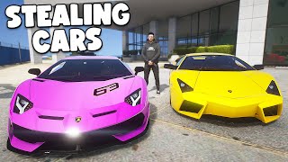 Robbing Lamborghini Dealership in GTA RP [upl. by Ahsikel]