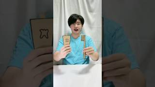 BRUSH WITH A CARDBOARD TOOTHBRUSH  asmr [upl. by Ledarf]