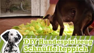 Hundespielzeug selber machen 2 Der Schnüffelteppich [upl. by Aihsem]