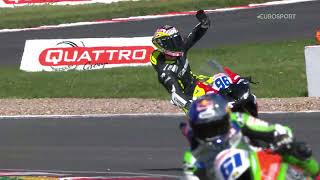 2024 Quattro Group British Supersport Championship RD3 Donington Park Feature race highlights [upl. by Vallie]