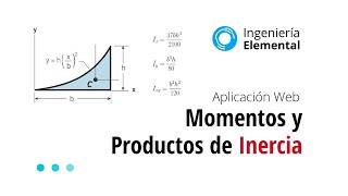 Momentos y Productos de Inercia  Aplicación Web [upl. by Valentino]