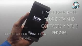 FORGET PASSWORD UNLOCK HOW TO HARD RESET LETV LE 1S [upl. by Ennasor]