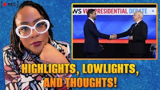 Vice Presidential Debate Highlights Lowlights and My Thoughts [upl. by Moreen]