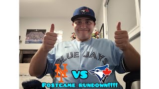 Blue Jays Vs Mets POSTGAME RUNDOWN [upl. by Pittman]