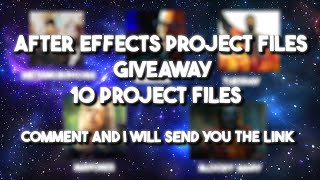 4K Giveaway After Effects 10 Project files presets  ae project files [upl. by Akitan546]