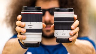 CANON RF 70200 f4 REVIEW vs CANON RF 70200 f28 [upl. by Katt615]