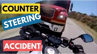 Counter Steering on a Motorcycle  Accident amp Consequences RV RajV [upl. by Yaffit973]