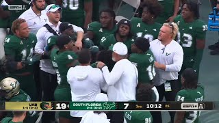 USF players fight each other on the sideline 💀 [upl. by Analle]