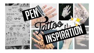 Pen Tattoo Inspiration  Spring DIY [upl. by Attekahs]