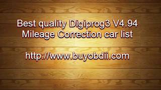 2018 Digiprog 3 V494 Mileage Correction tool support car list [upl. by Fairley271]