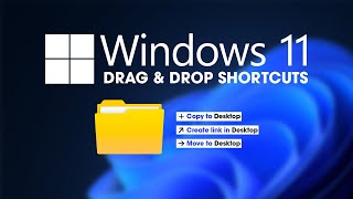 How to change how Drag amp Drop works on Windows 11 Copy Move Create Shortcut [upl. by Aleiram]