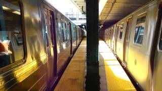 BMT Brighton Line R68A B Train amp R160B Alstom Q Train at Newkirk Plaza [upl. by Josefina]