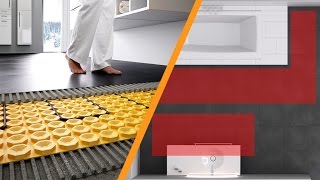 Electrical floor heating for tiles and natural stone Schlüter®DITRAHEATE [upl. by Ninerb]