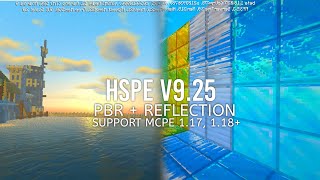 SHADER MCPE 118 Ultra Realistic Shader With PBR amp Reflection NO CLICKBAIT  HSPE V925 [upl. by Letram]