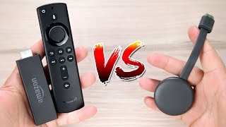 AMAZON FIRE TV STICK VS GOOGLE CHROMECAST 3  QUAL É O MELHOR [upl. by Proudlove]