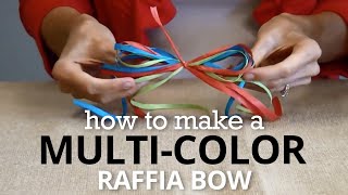 How to Tie a Raffia Bow  Nashville Wraps [upl. by Cletus]