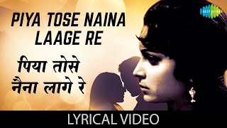 Piya Tose Naina Laage Re with lyrics  Lata Mangeshkar Hit Song  Guide  Waheeda Rehman [upl. by Ayikaz]