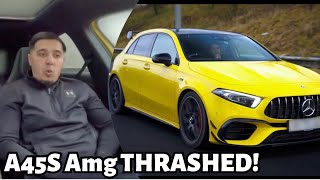 DRIVE IT LIKE ITS STOLEN… A45S AMG FULL SEND [upl. by Atnauq]