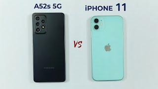 Samsung A52s 5G vs iPhone 11 Speed Test amp Camera Comparison [upl. by Naitsirhk]