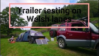 Final off road camping trailer test on some Welsh lanes before fitting the roof top tent [upl. by Keligot]