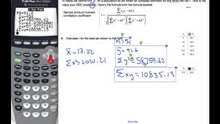 IB Math HL  15126 Bivariate Distributions  r calculation Stats Option [upl. by Htenay80]