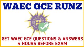 WAEC GCE RUNZEXPO 2024 [upl. by Noet]