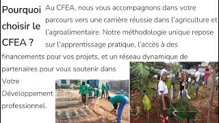 Découvrez le CFEA votre tremplin vers une carrière réussie dans lagriculture et lentrepreneuriat [upl. by Ainitsirhc837]