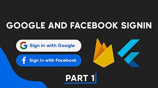 Complete Google and Facebook Login In Flutter  Flutter amp Firebase Authentication 2021 Part 1 [upl. by Aienahs807]