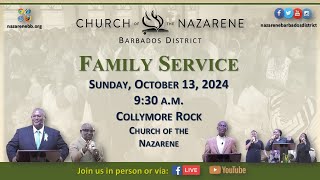 Nazarene Barbados District Family Service Quarterly  October 13 2024 [upl. by Day]