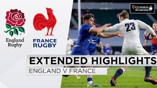 England v France  EXTENDED Highlights  Drama at Death at Twickenham  2021 Guinness Six Nations [upl. by Knipe]