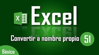 Como usar nombres propios en Excel  Capítulo 51 [upl. by Ladin]