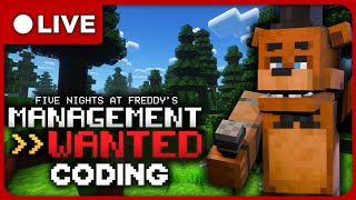 🔴CODING ANIMATRONICS  LIVE🔴 FNAF Management Wanted🐻 [upl. by Clausen]