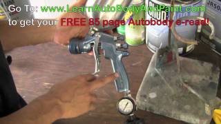 HD How To Adjust Your Spray Gun  Auto Spray Gun Setup Tips [upl. by Neetsirhc]