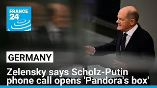 ScholzPutin phone call opens Pandoras box Zelensky says • FRANCE 24 English [upl. by Shuman863]