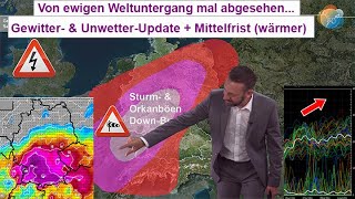 GewitterFahrplan bis Sonntag Unwettergefahr heute amp von Samstag auf Sonntag MittelfristTrend [upl. by Anaira697]