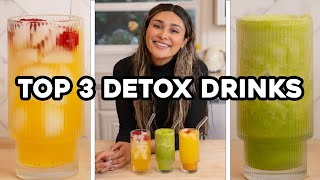 Top 3 Detox Drinks You Can Make in 5 Mins or Less Get Rid of Bloating and Lose Weight [upl. by Anemij650]