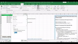 How To Concatenate Cells If Same Value Exists in Another Column in Excel [upl. by Legge]